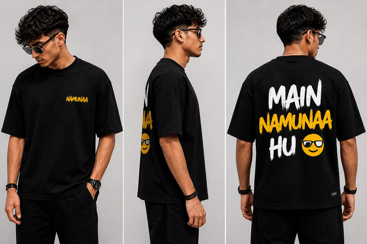 half sleev namunaa oversized T-shirt